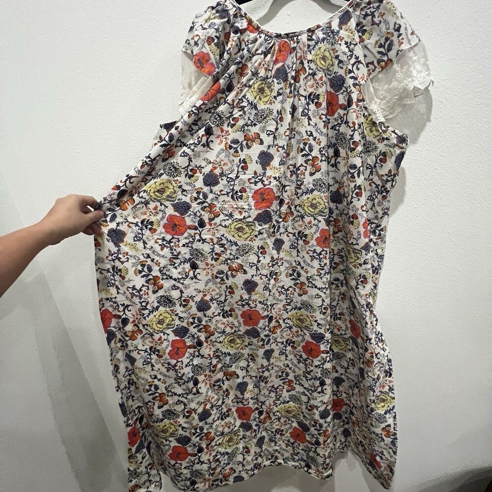 Vtg Expressions Women’s Floral Embroidered Pleated Lace Nightgown Plus Sz 3XL - Picture 6 of 8